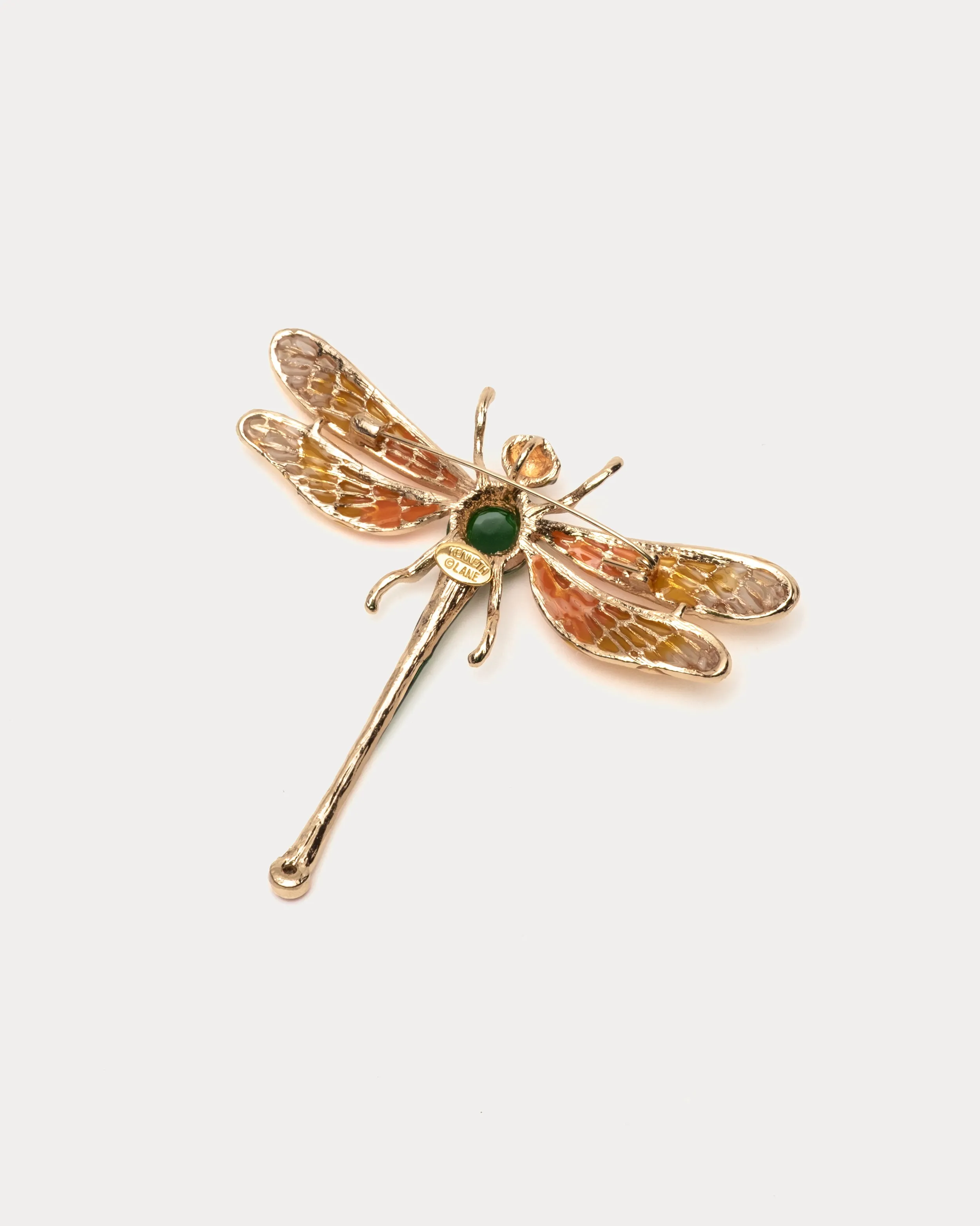 Dragonfly Pin - Emerald/Gold sold by Frances Valentine product image thumbnail 2