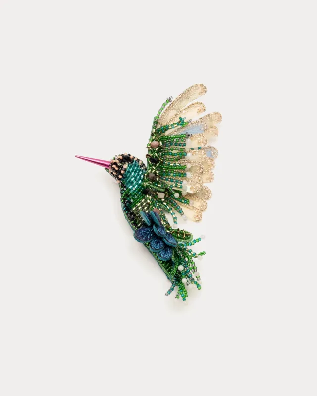 Hummingbird Brooch - Emerald made by Bape