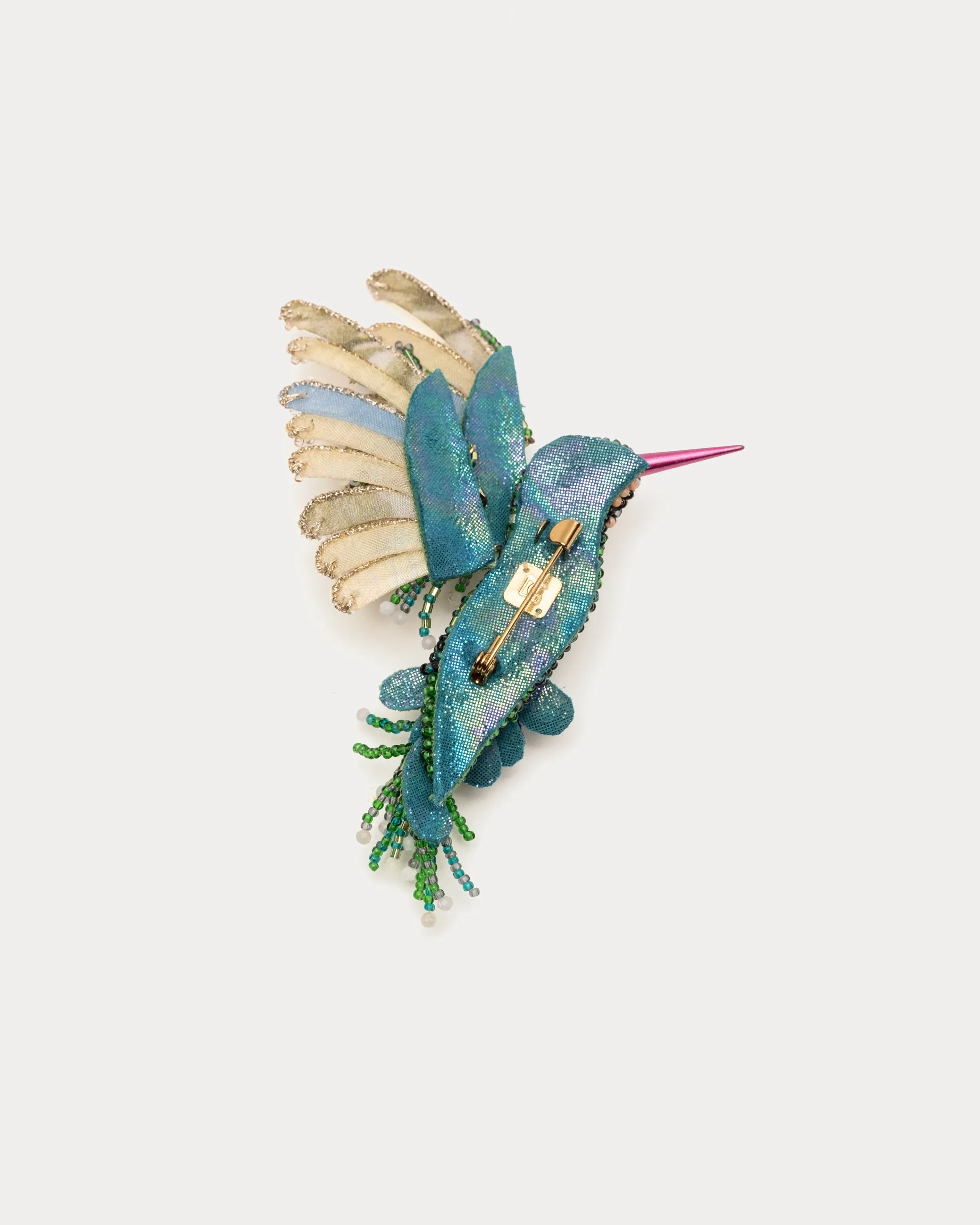Hummingbird Brooch - Emerald sold by Frances Valentine product image thumbnail 2