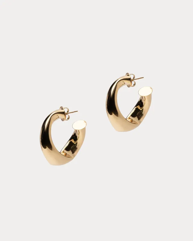 Brielle Hoop Earring - Gold made by Frances Valentine