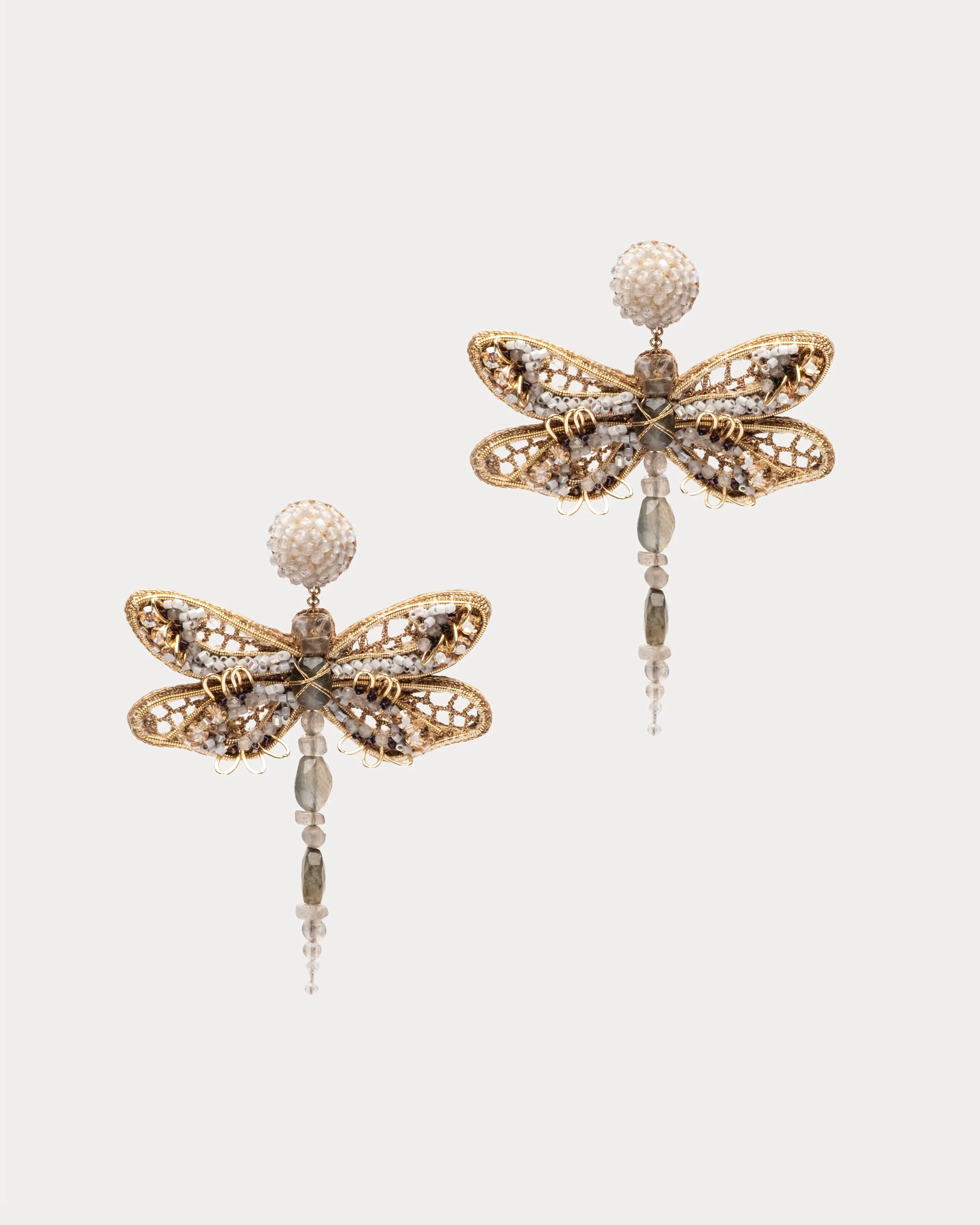 Dragonfly Earring Labradorite OS sold by Frances Valentine