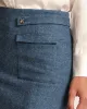 Wool Pencil Skirt Blue sold by Frances Valentine