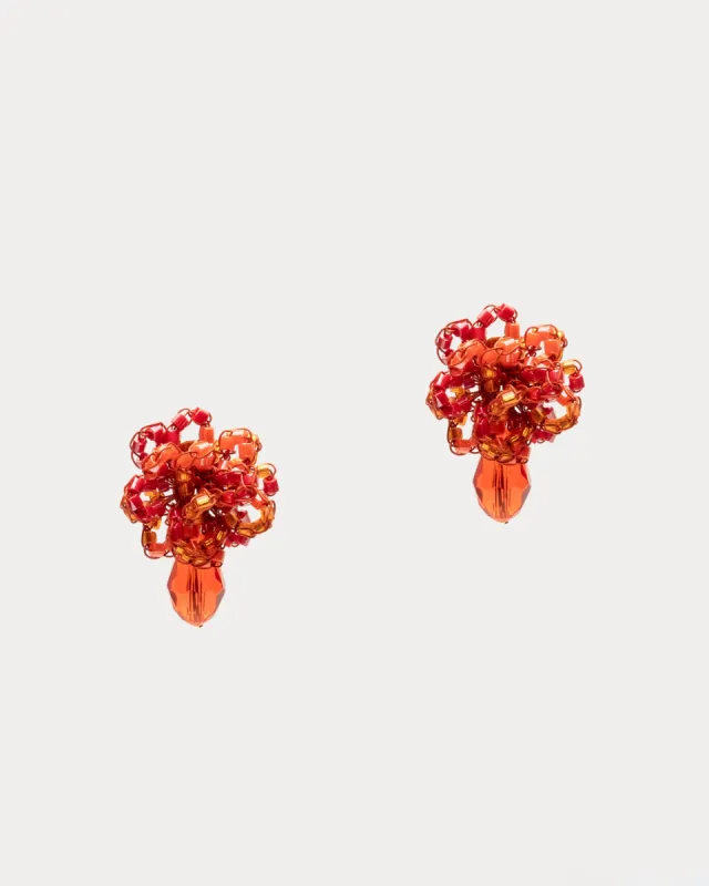 Drizzle Mini Post Earring Coral sold by Frances Valentine