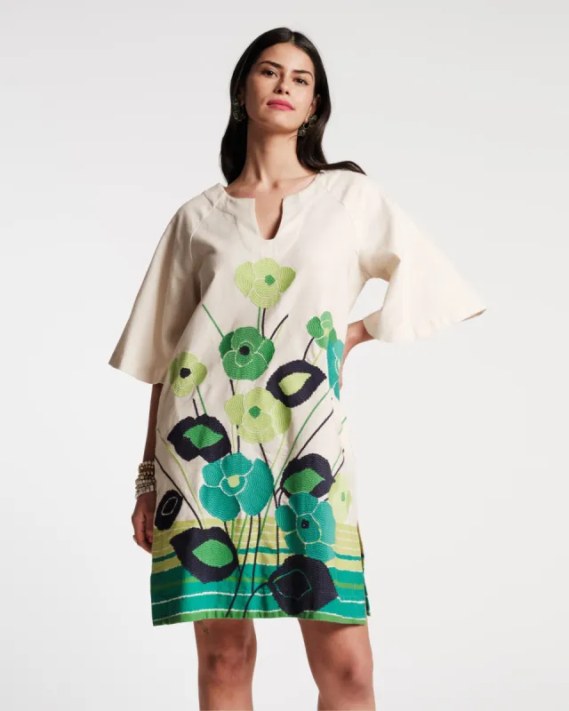 Dreamy Caftan Mini - Grass is Greener sold by Frances Valentine