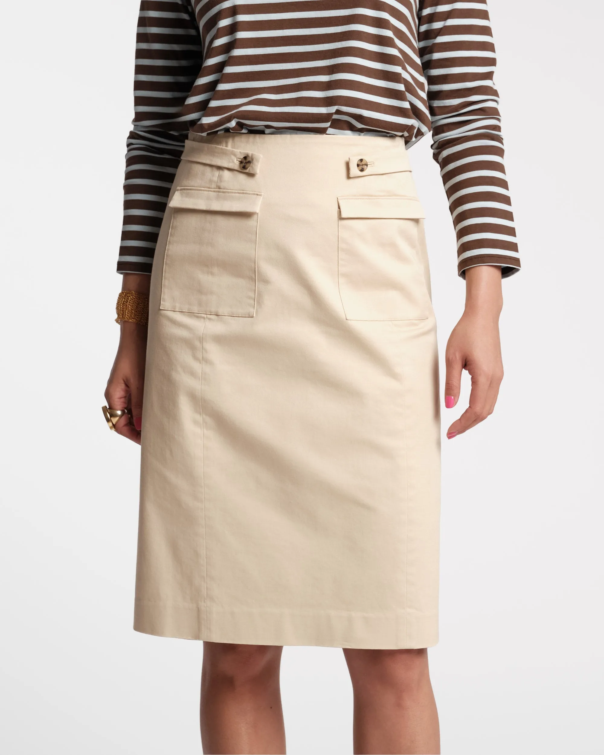 Pencil Skirt - Khaki sold by Frances Valentine