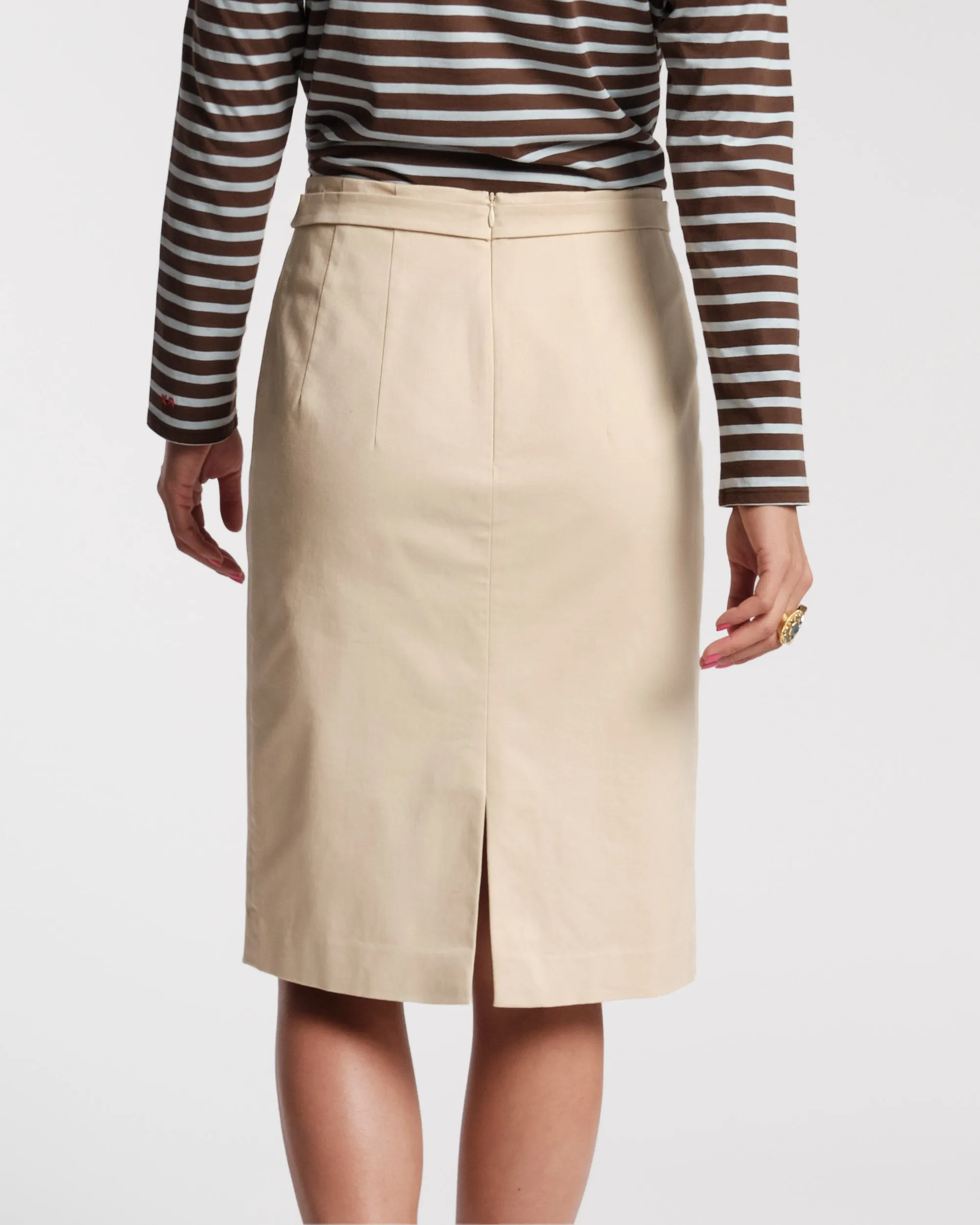 Pencil Skirt - Khaki sold by Frances Valentine product image thumbnail 4