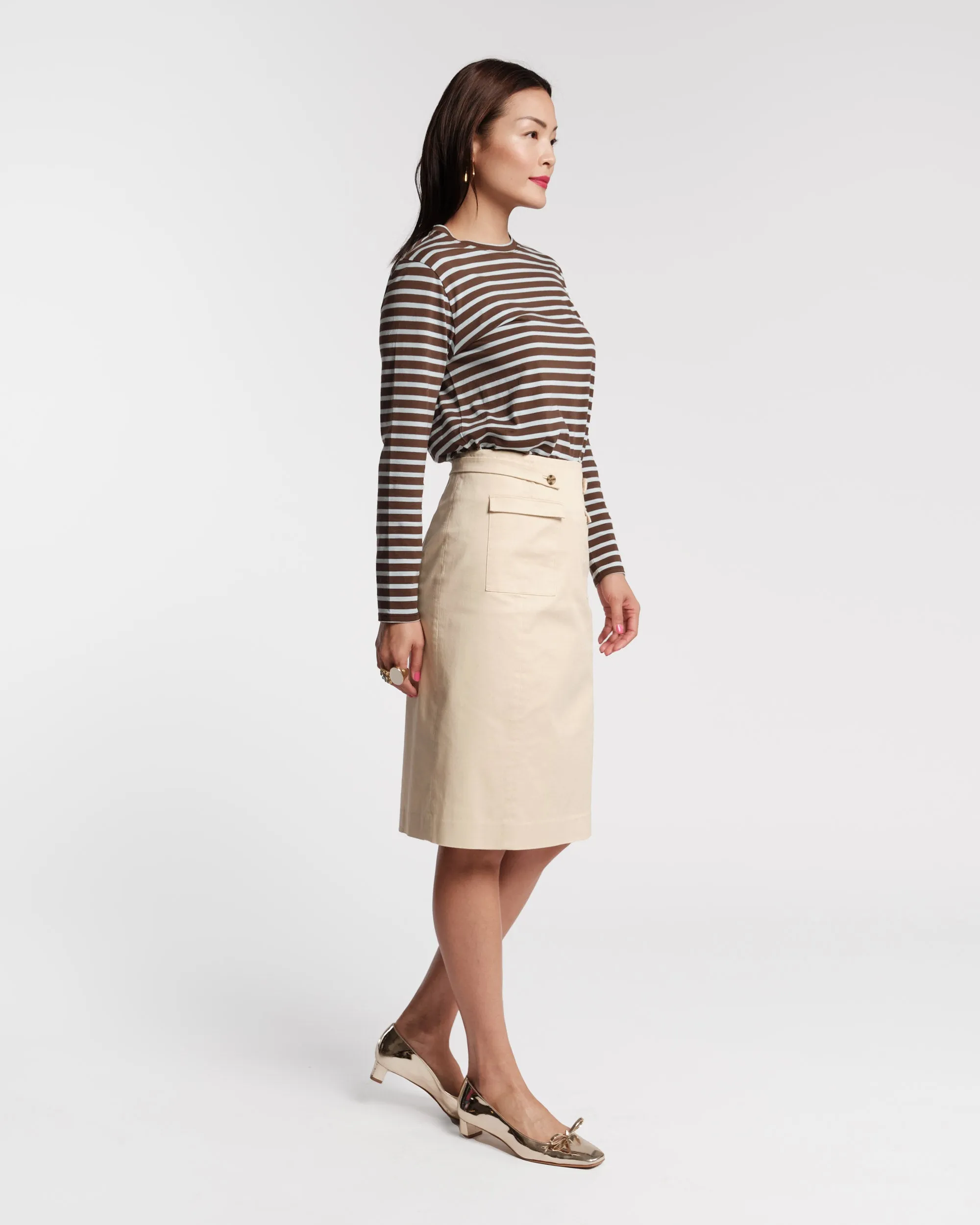 Pencil Skirt - Khaki sold by Frances Valentine product image thumbnail 3