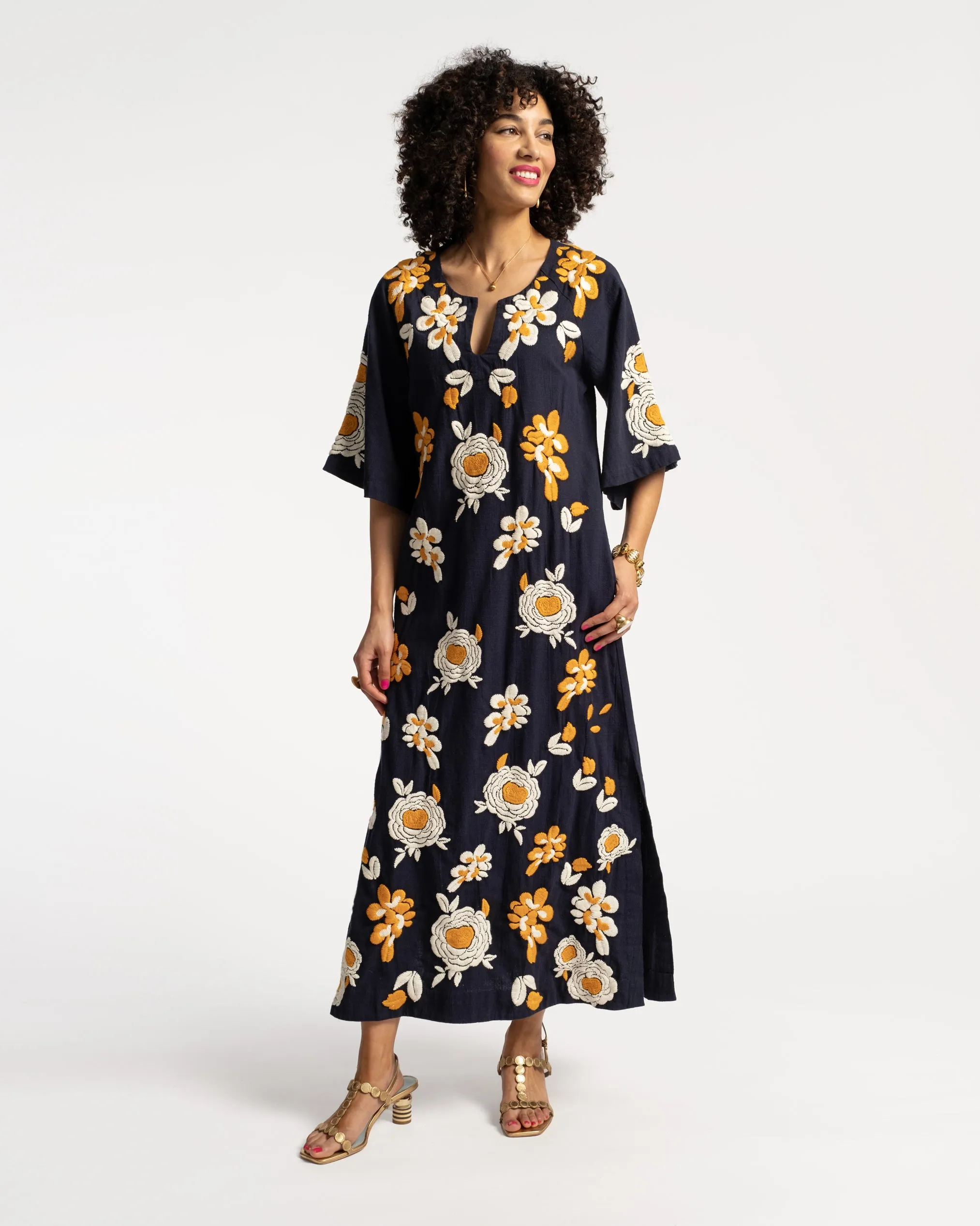 Dreamy Caftan Blue Blossom sold by Frances Valentine