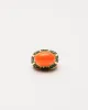 Domed Cabochon Ring Coral Green sold by Frances Valentine