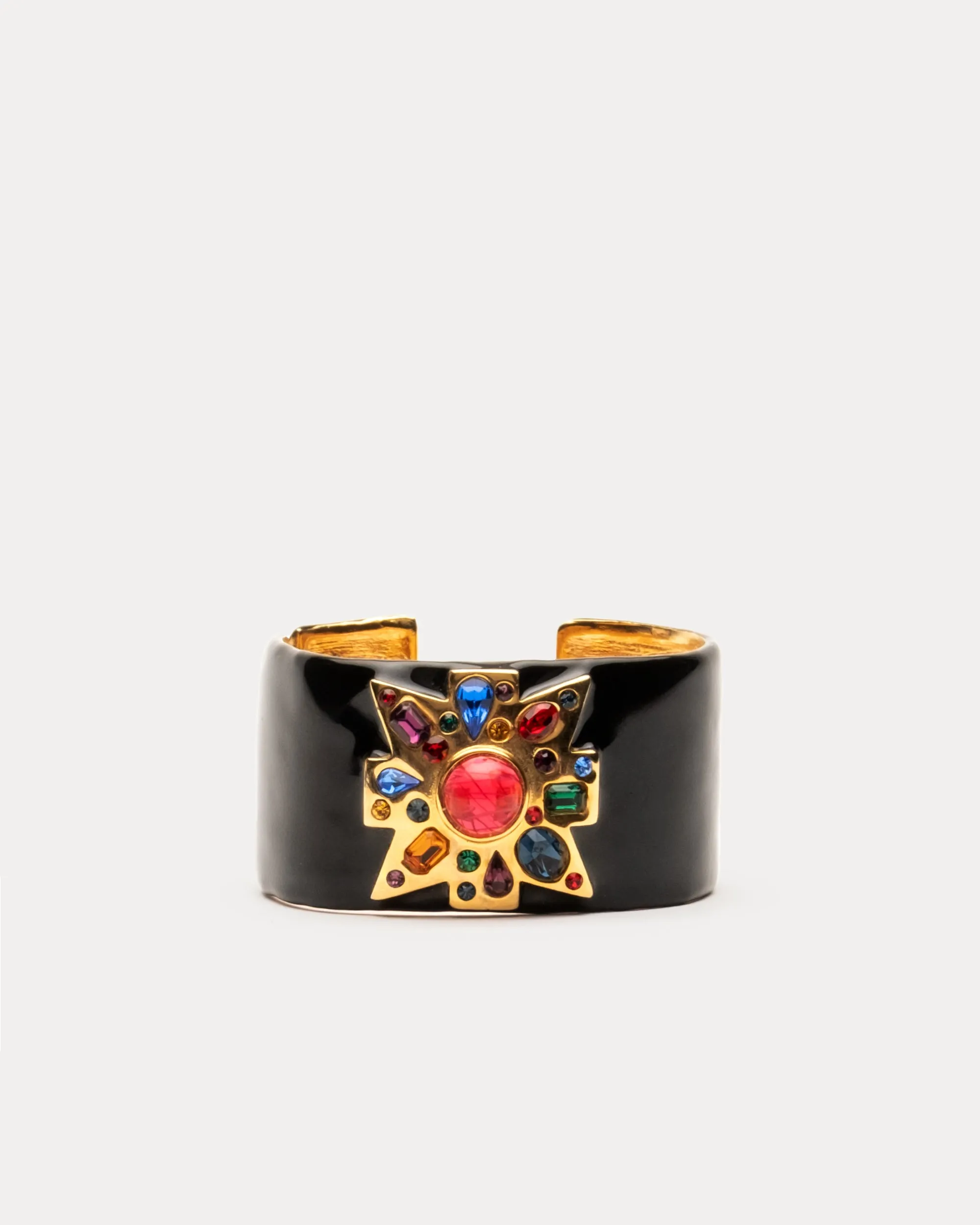 Gem Cuff Bracelet Black Multi sold by Frances Valentine