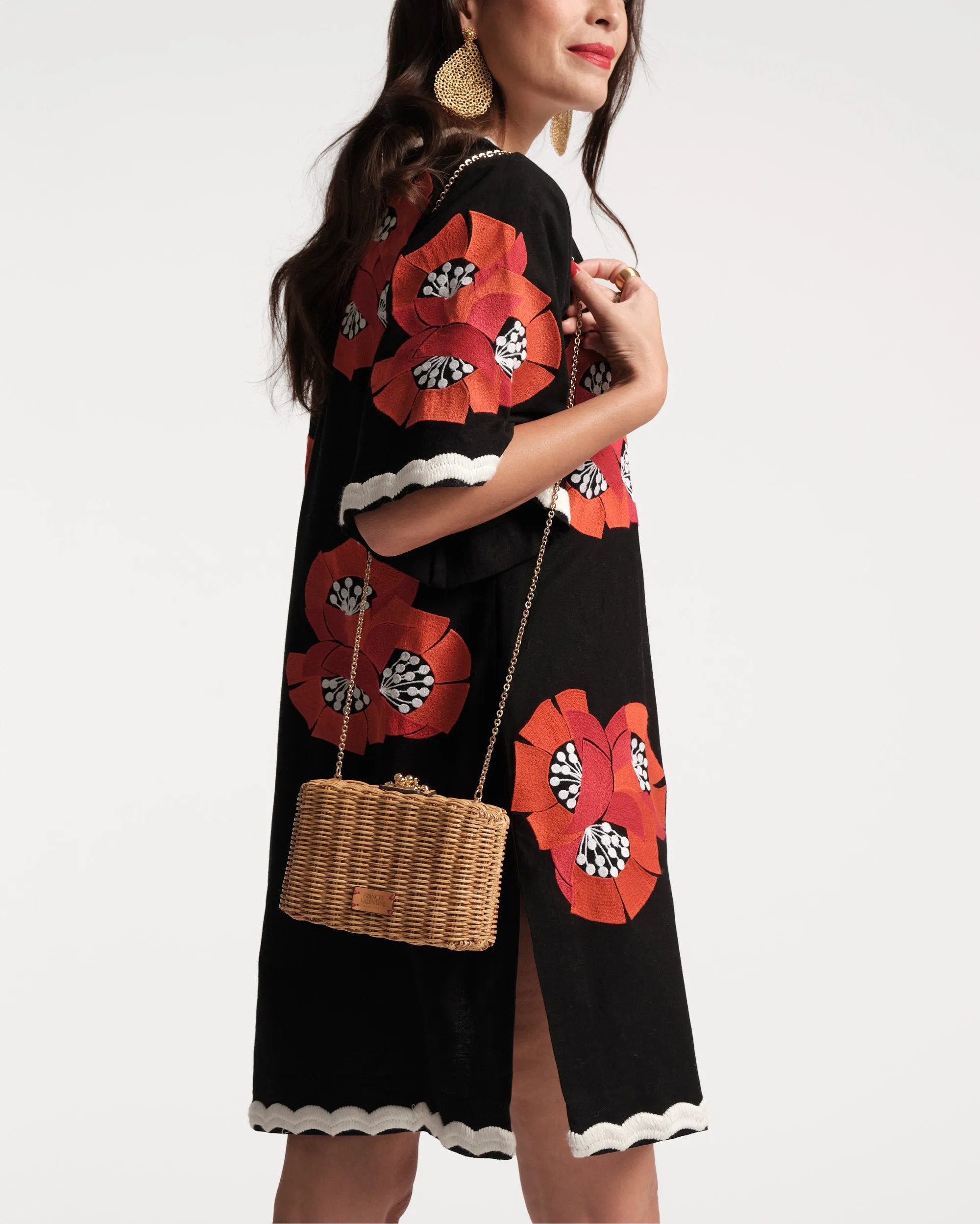 Paige Wicker Clutch - Toast sold by Frances Valentine product image thumbnail 3