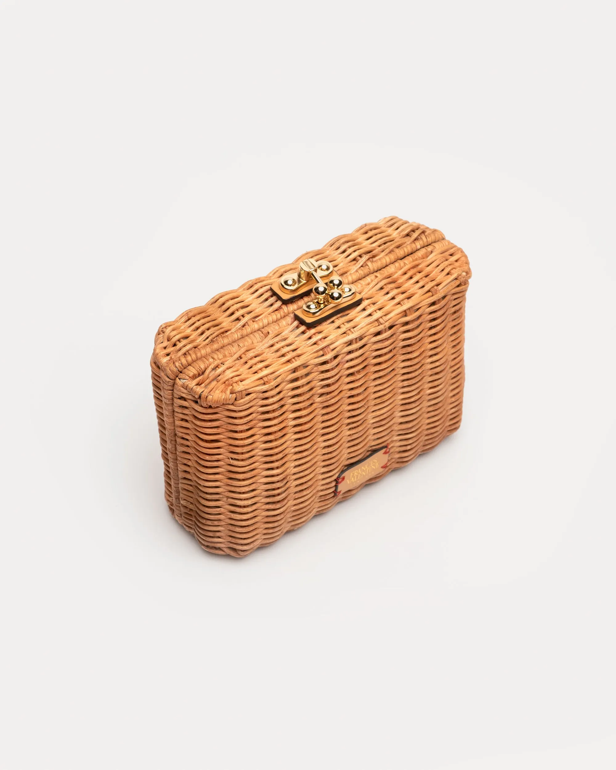 Paige Wicker Clutch - Toast sold by Frances Valentine product image thumbnail 5
