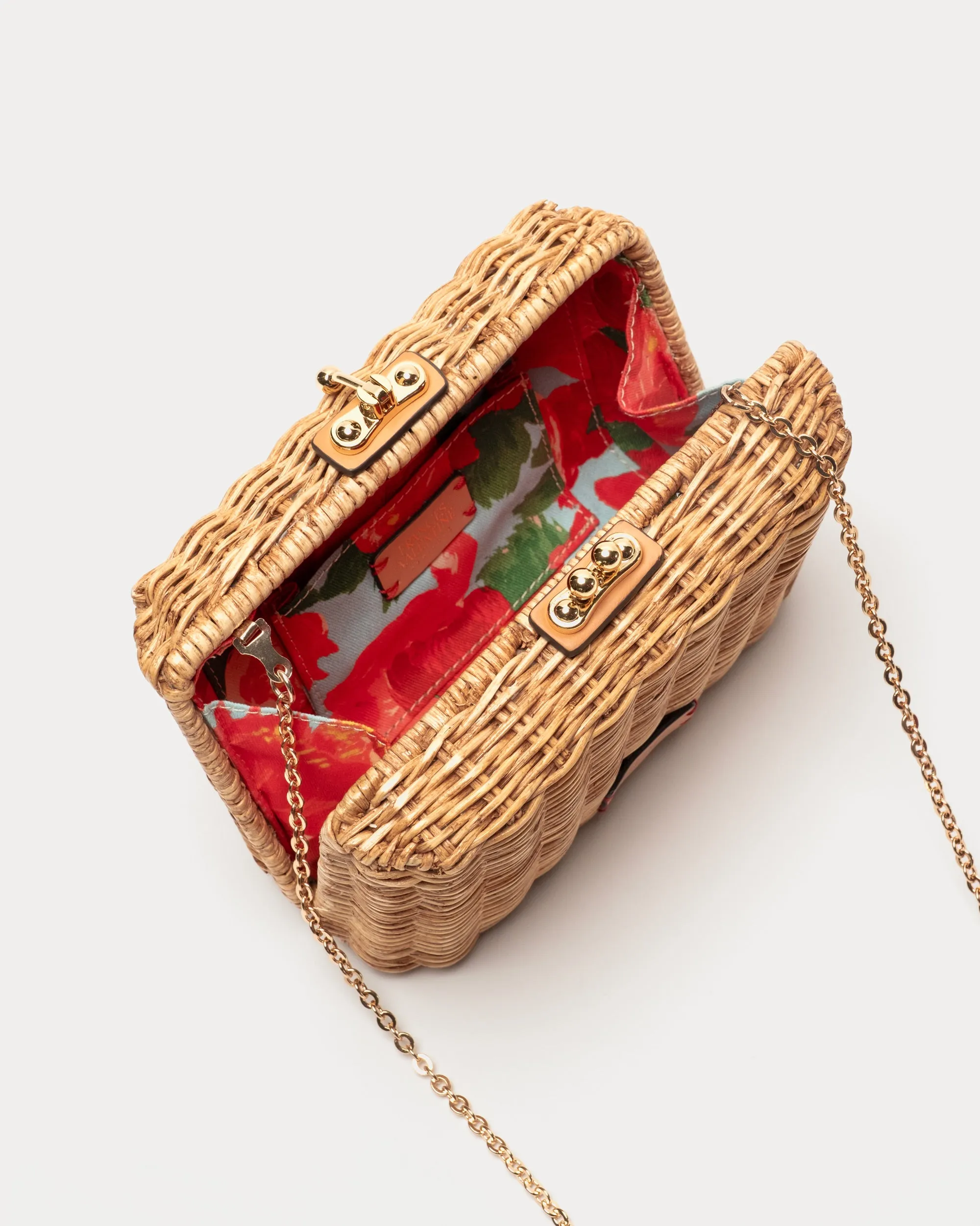Paige Wicker Clutch - Toast sold by Frances Valentine product image thumbnail 4