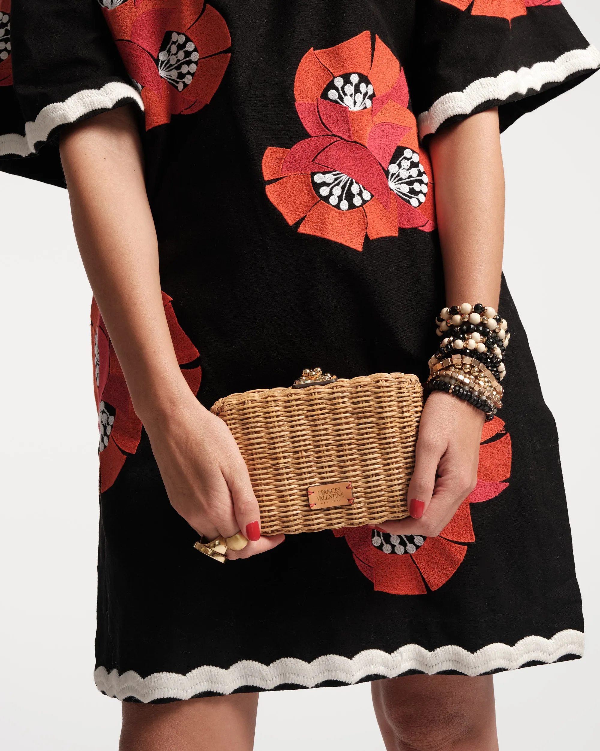 Paige Wicker Clutch - Toast sold by Frances Valentine product image thumbnail 2