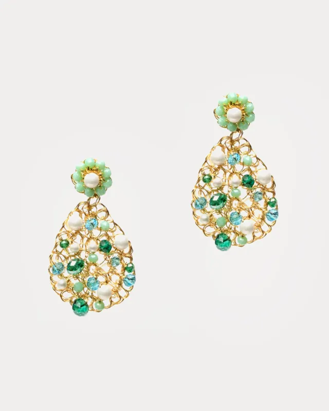 Aurora Earrings Turquoise made by Lavish