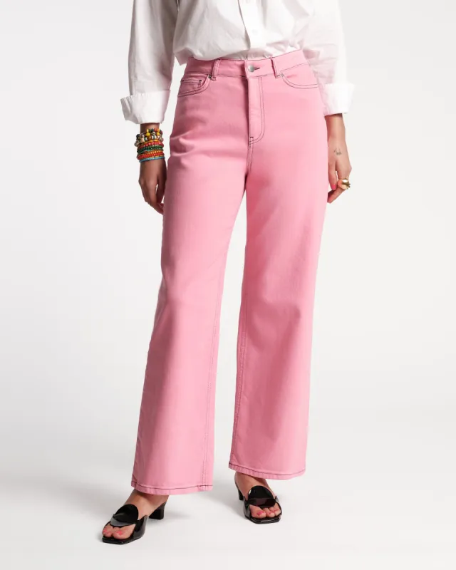Ace Jean Stretch Denim - Pink sold by Frances Valentine