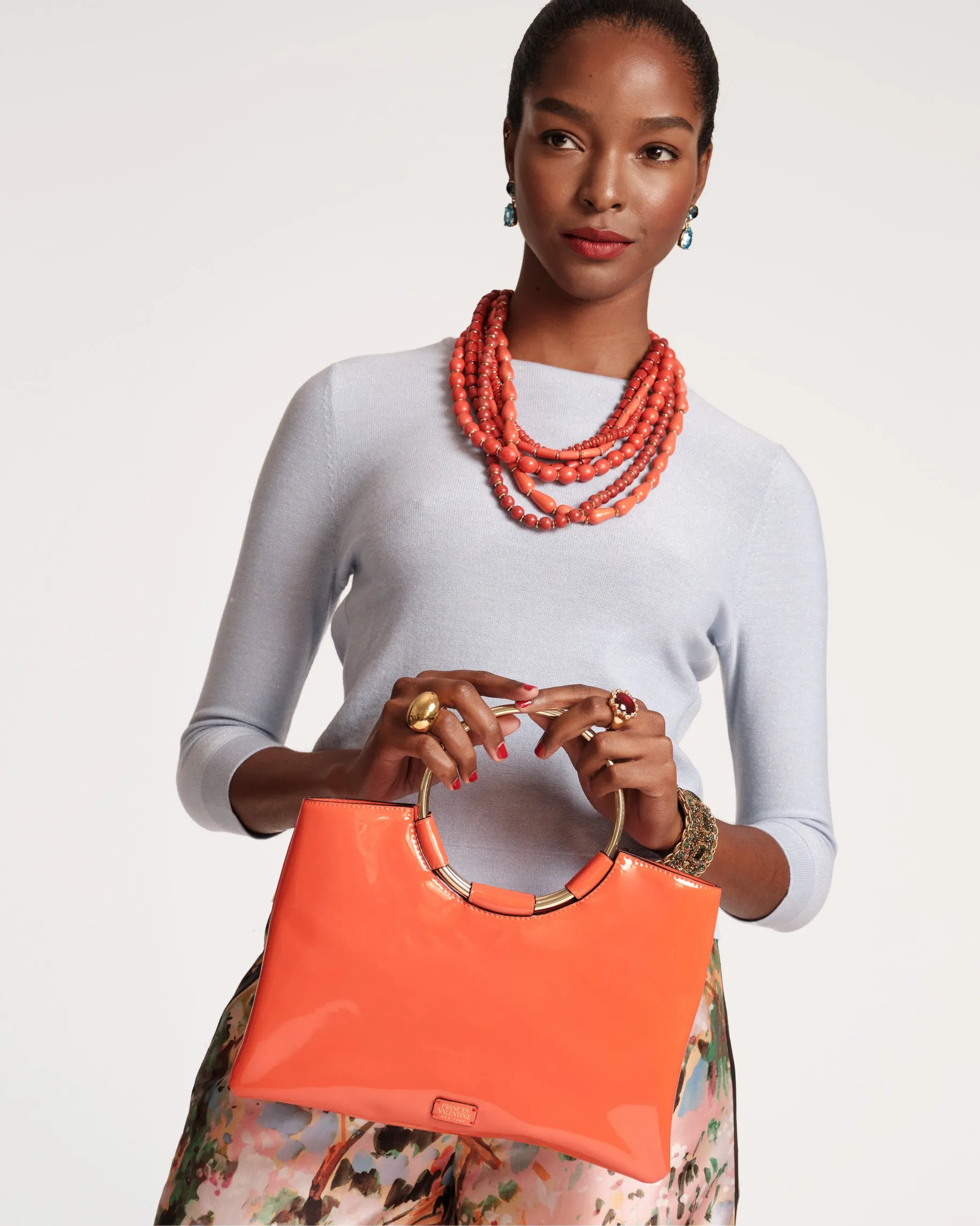 Ringo Bag Soft Patent Orange sold by Frances Valentine product image thumbnail 2