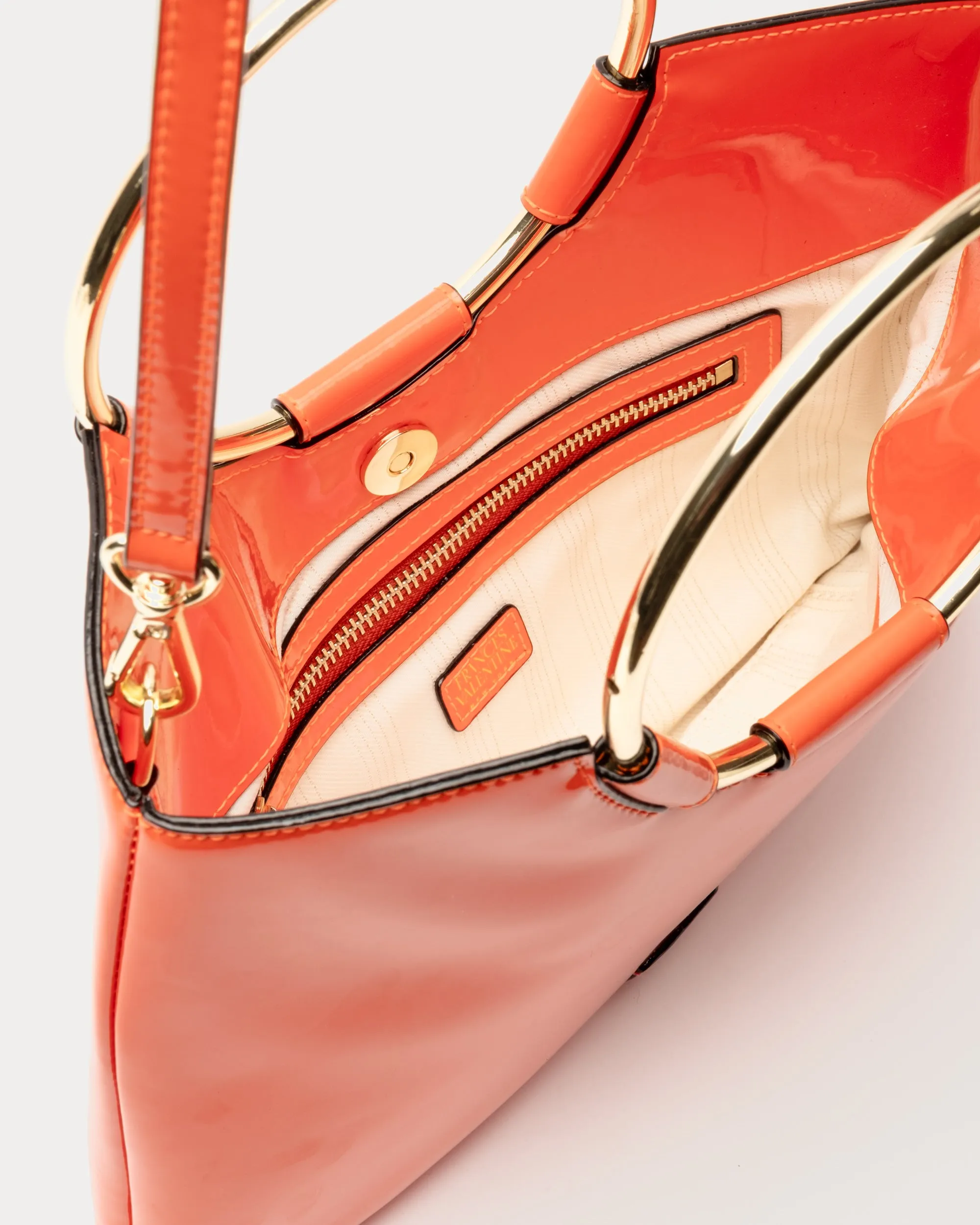 Ringo Bag Soft Patent Orange sold by Frances Valentine product image thumbnail 4