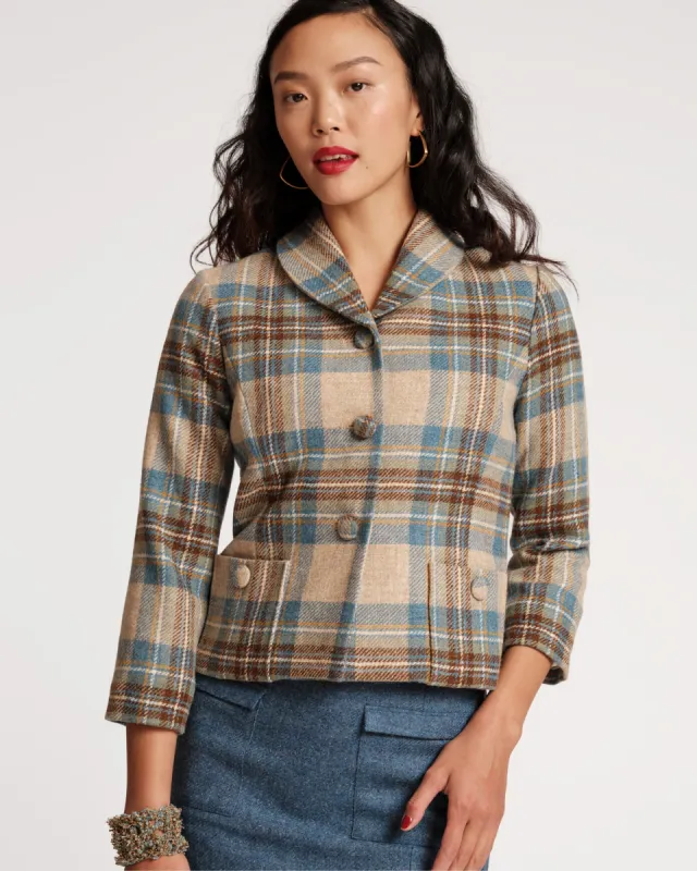 Finley Wool Blazer Stewart Plaid sold by Frances Valentine