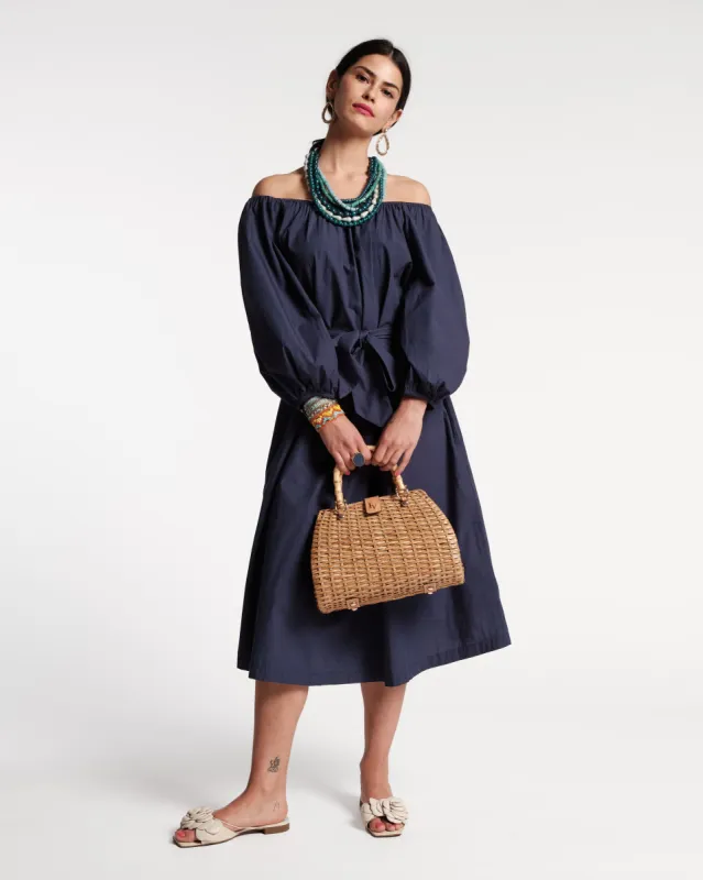 Bliss Midi Dress - Navy sold by Frances Valentine