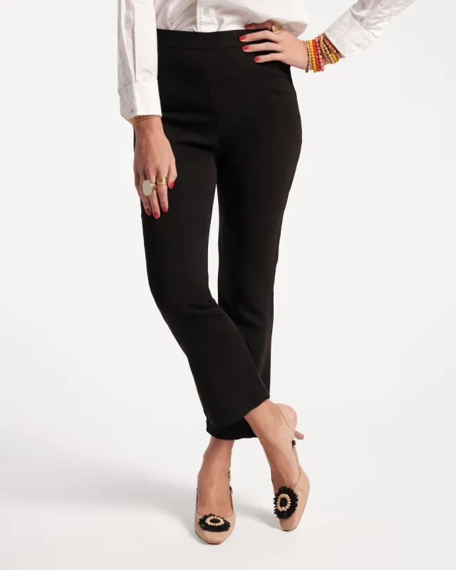 Quincy Stretch Pant Black sold by Frances Valentine