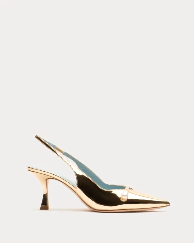 Vivian Pump With Pearl sold by Frances Valentine