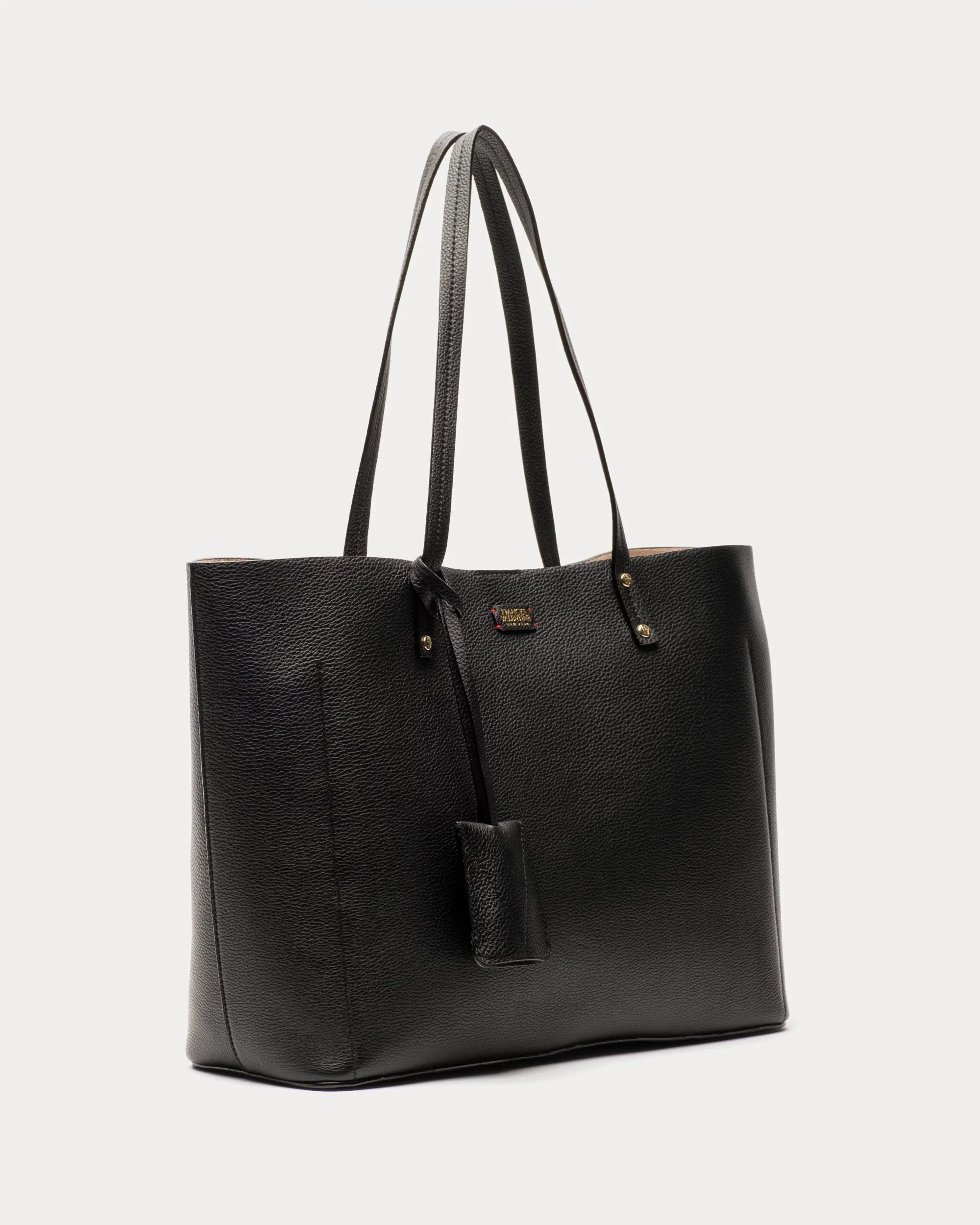 Trixie Tote Tumbled Leather Black sold by Frances Valentine product image thumbnail 2