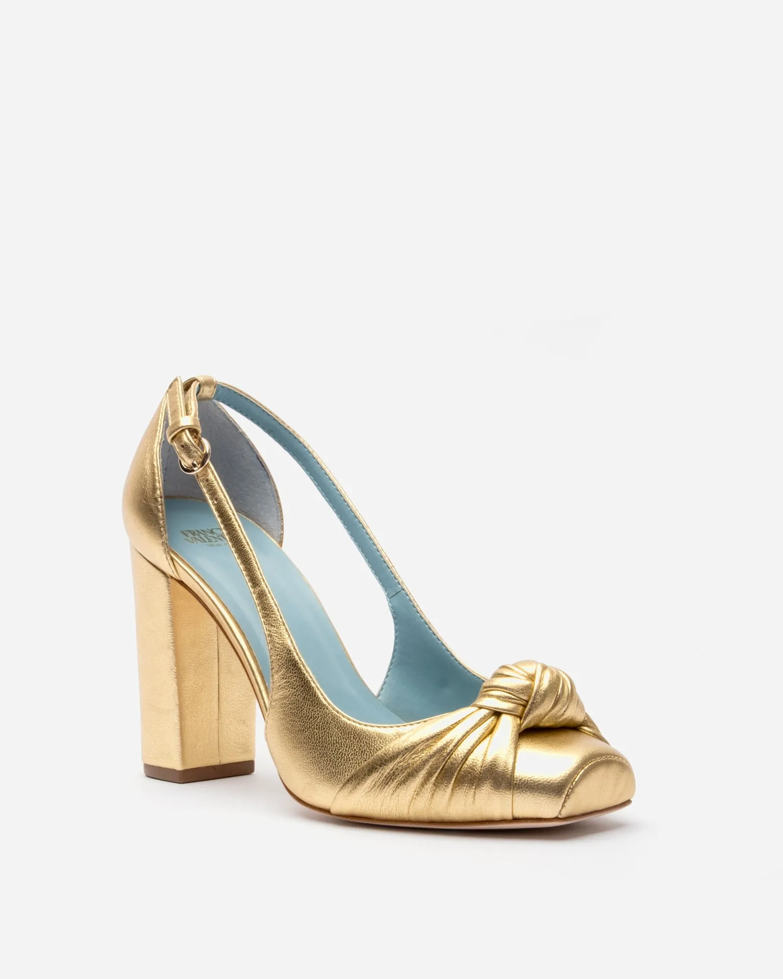 Retro Pump Metallic Leather Platino sold by Frances Valentine product image thumbnail 4