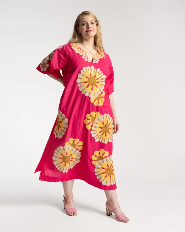 Delightful Caftan - Sunrise Pink Multi sold by Frances Valentine