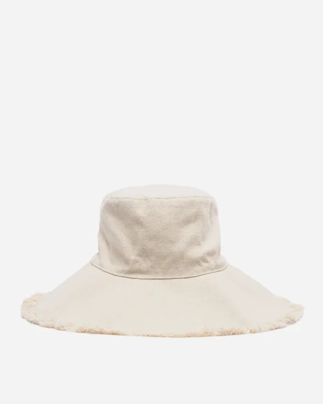 Canvas Fringe Hat - Natural sold by Frances Valentine