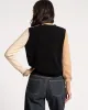 Colorblock Crewneck Natural sold by Frances Valentine