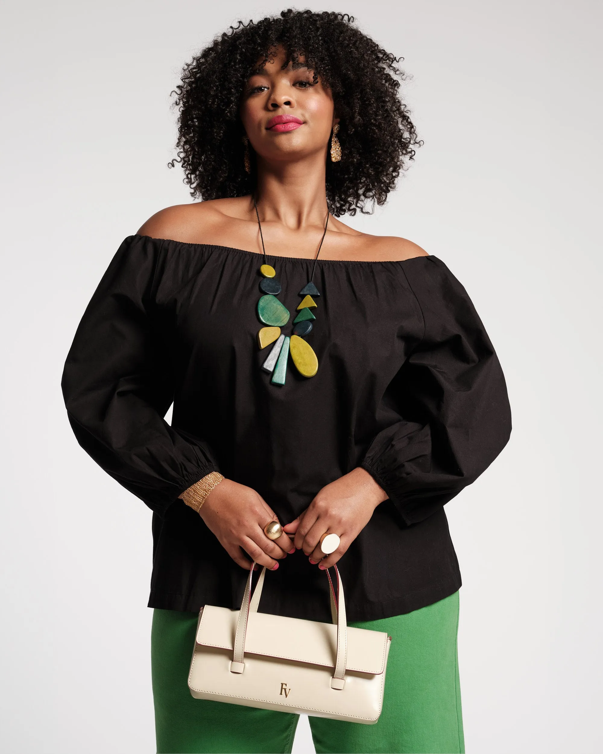 Bliss Top w/Flower Black sold by Frances Valentine product image thumbnail 4