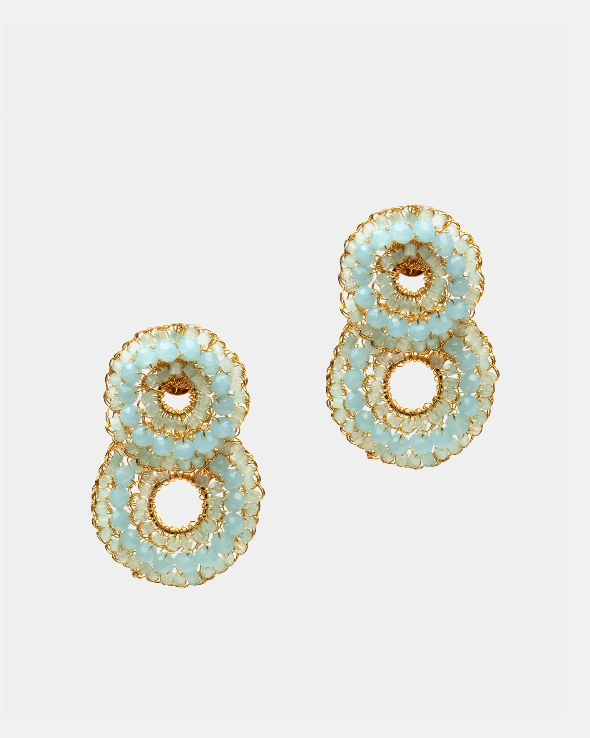 Gush Small Earring Aqua Blue sold by Frances Valentine product image thumbnail 2