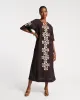 Charming Caftan Maxi - Gambit Black sold by Frances Valentine
