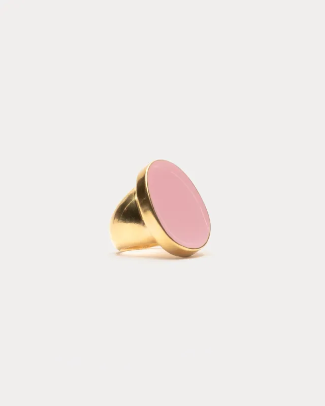 Enamel Palette Ring - Pink sold by Frances Valentine