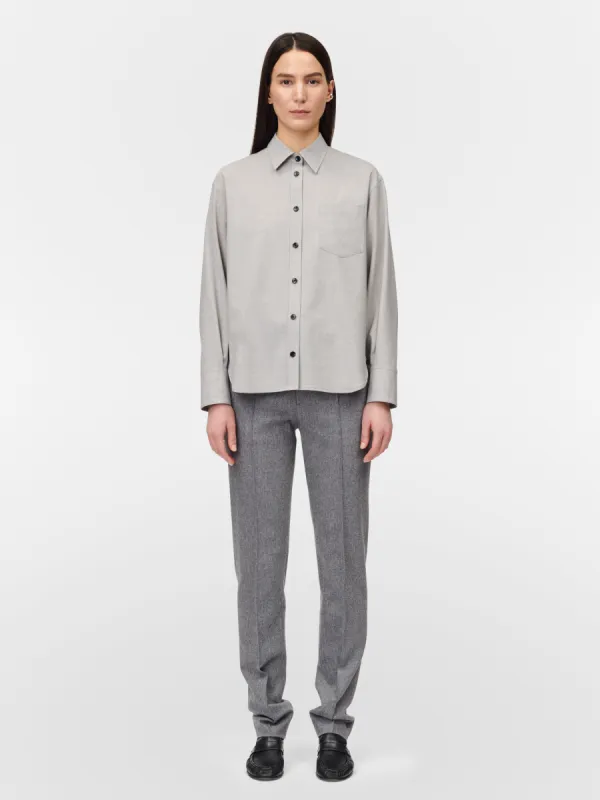 Oversized Shirt in Light Heather Grey sold by MARIA McMANUS