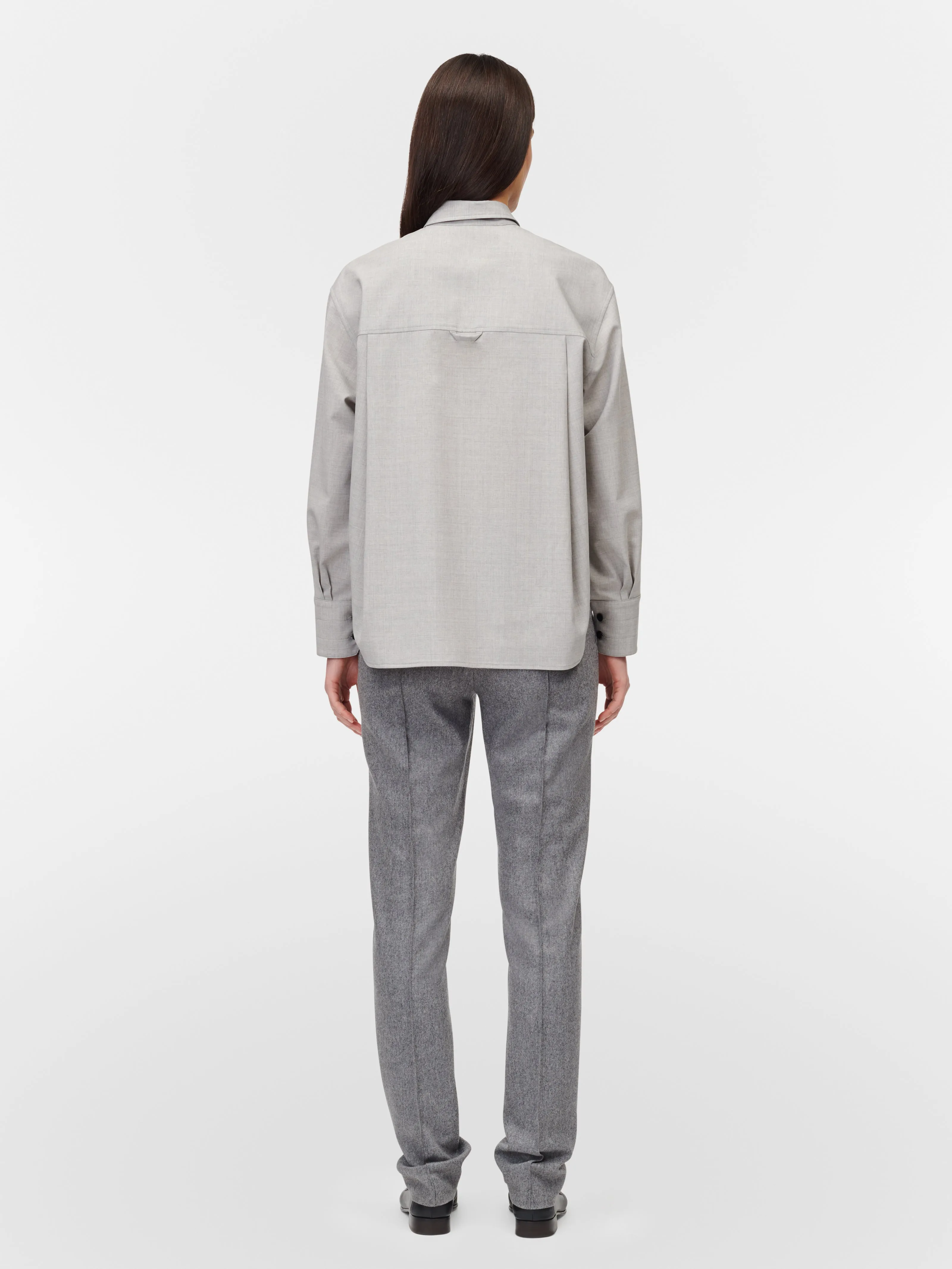 Oversized Shirt in Light Heather Grey sold by MARIA McMANUS product image thumbnail 3