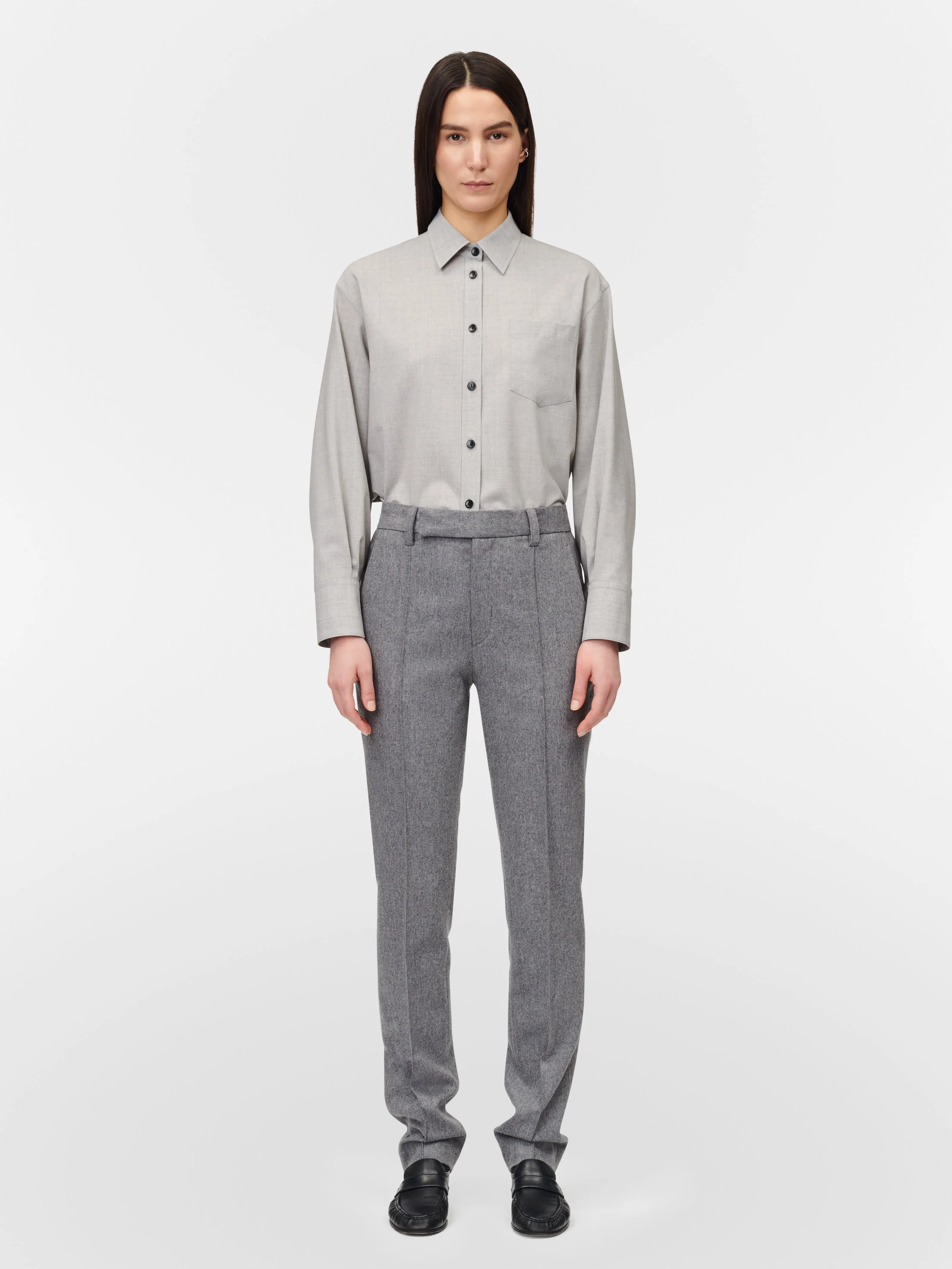 Oversized Shirt in Light Heather Grey sold by MARIA McMANUS product image thumbnail 5