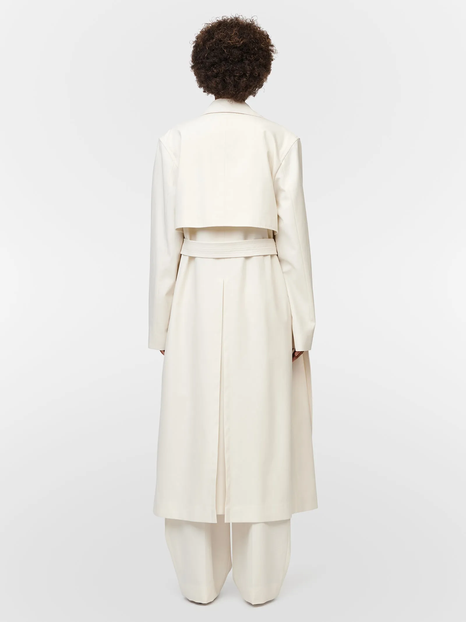 Rain Guard Trench Coat in Ivory sold by MARIA McMANUS product image thumbnail 4