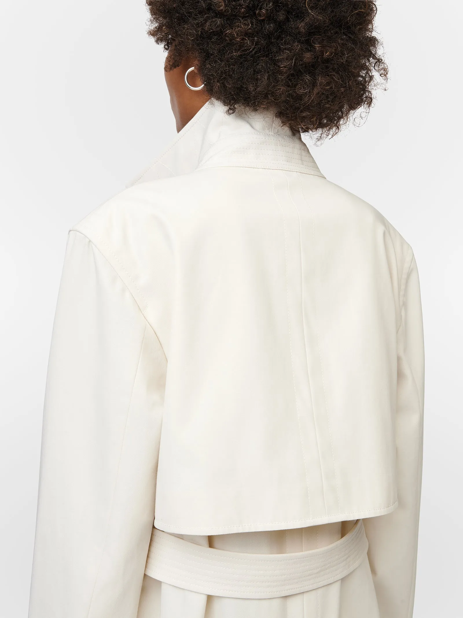 Rain Guard Trench Coat in Ivory sold by MARIA McMANUS product image thumbnail 5
