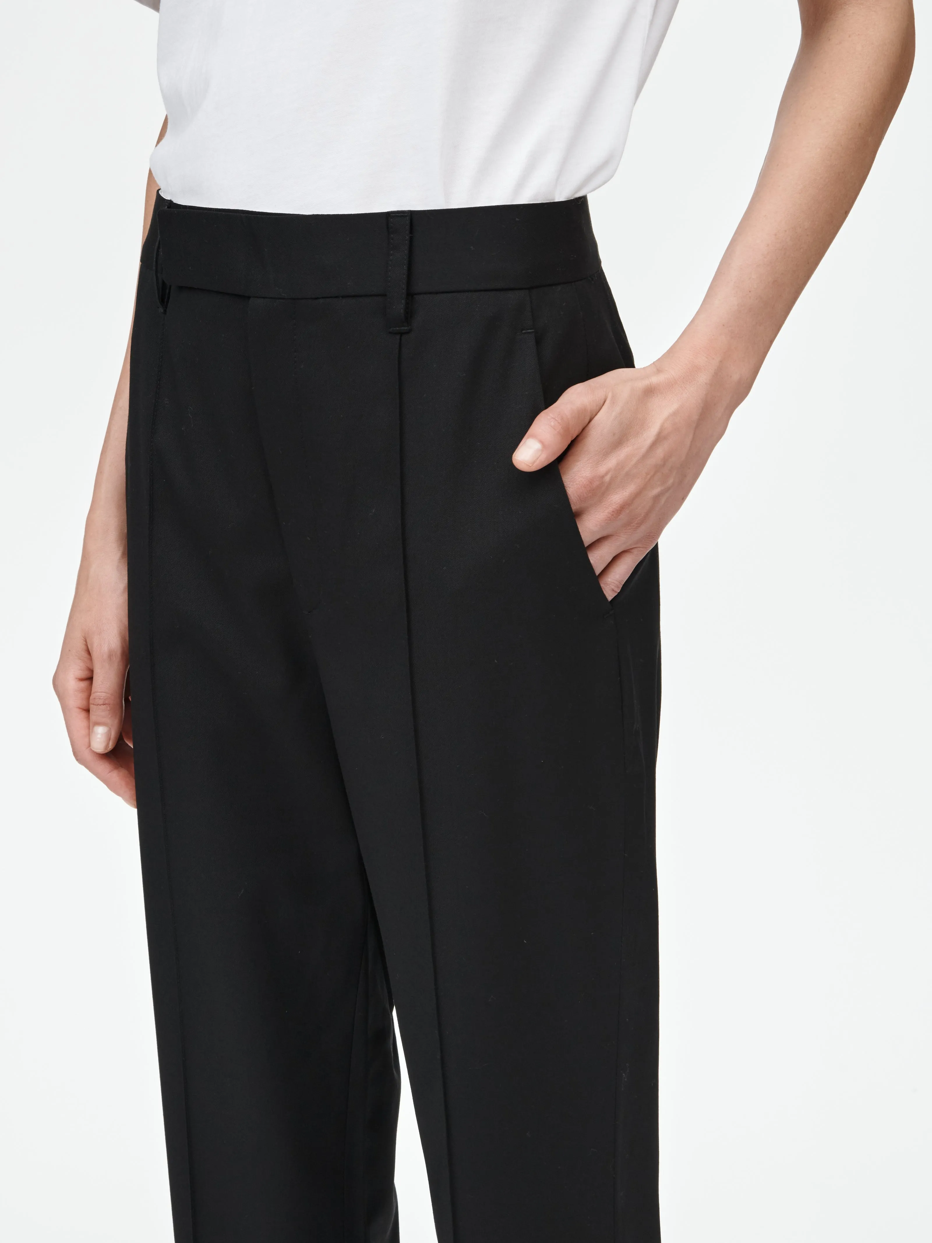 Pintuck Trouser in Black sold by MARIA McMANUS product image thumbnail 4