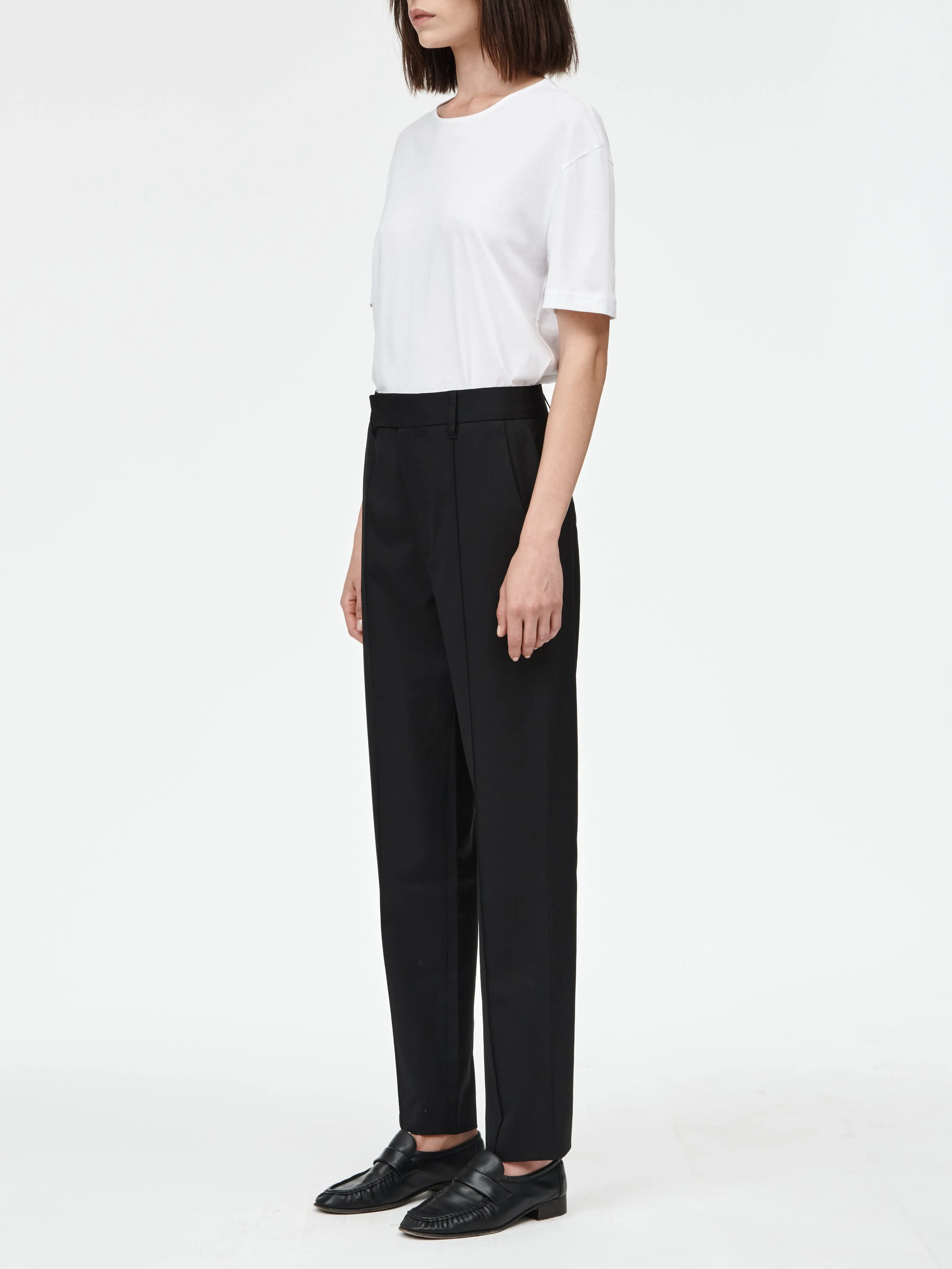 Pintuck Trouser in Black sold by MARIA McMANUS product image thumbnail 2