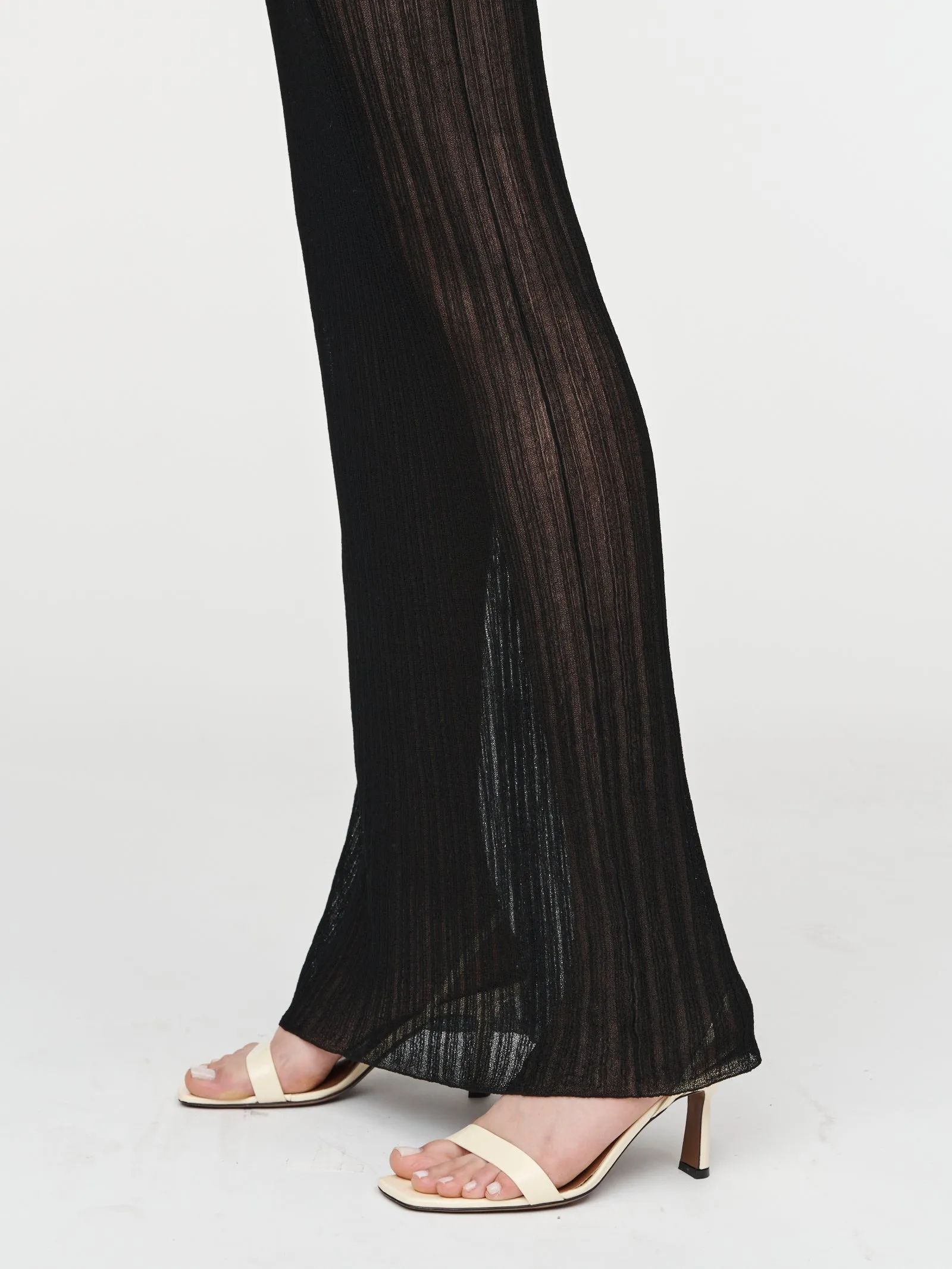 Crepe Ribbed Skirt in Black sold by MARIA McMANUS product image thumbnail 3