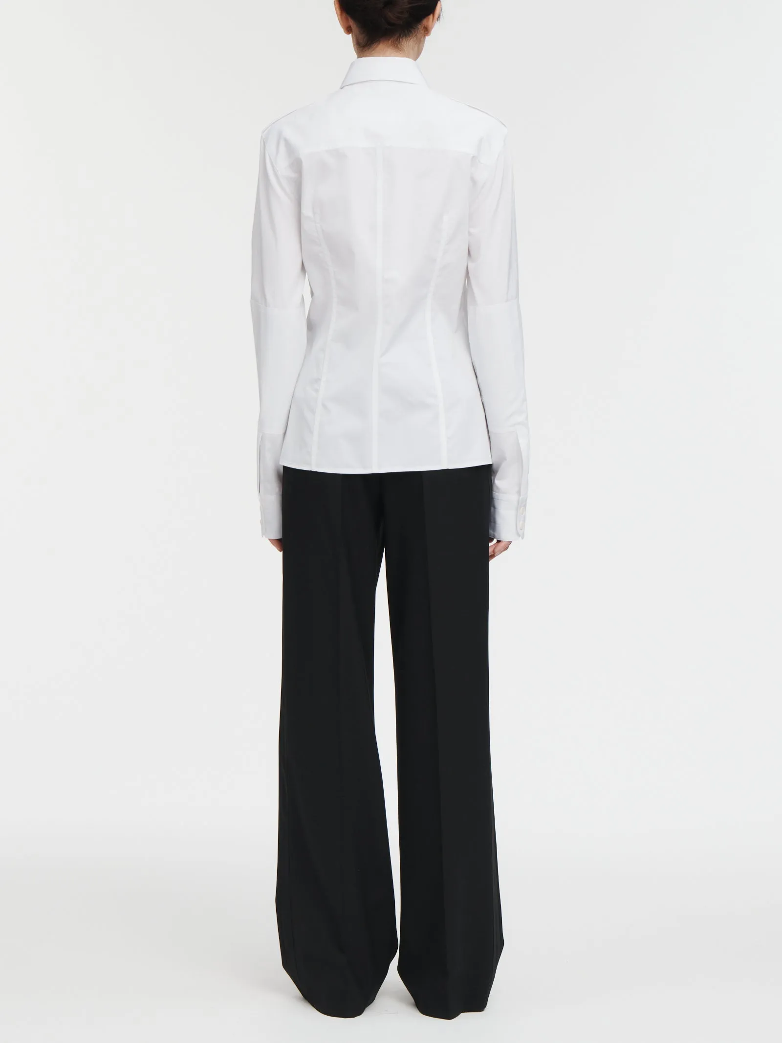 Military Shirt in White sold by MARIA McMANUS product image thumbnail 4
