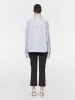 Mock Neck Top in Lilac Stripe sold by MARIA McMANUS