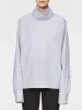 Mock Neck Top in Lilac Stripe sold by MARIA McMANUS
