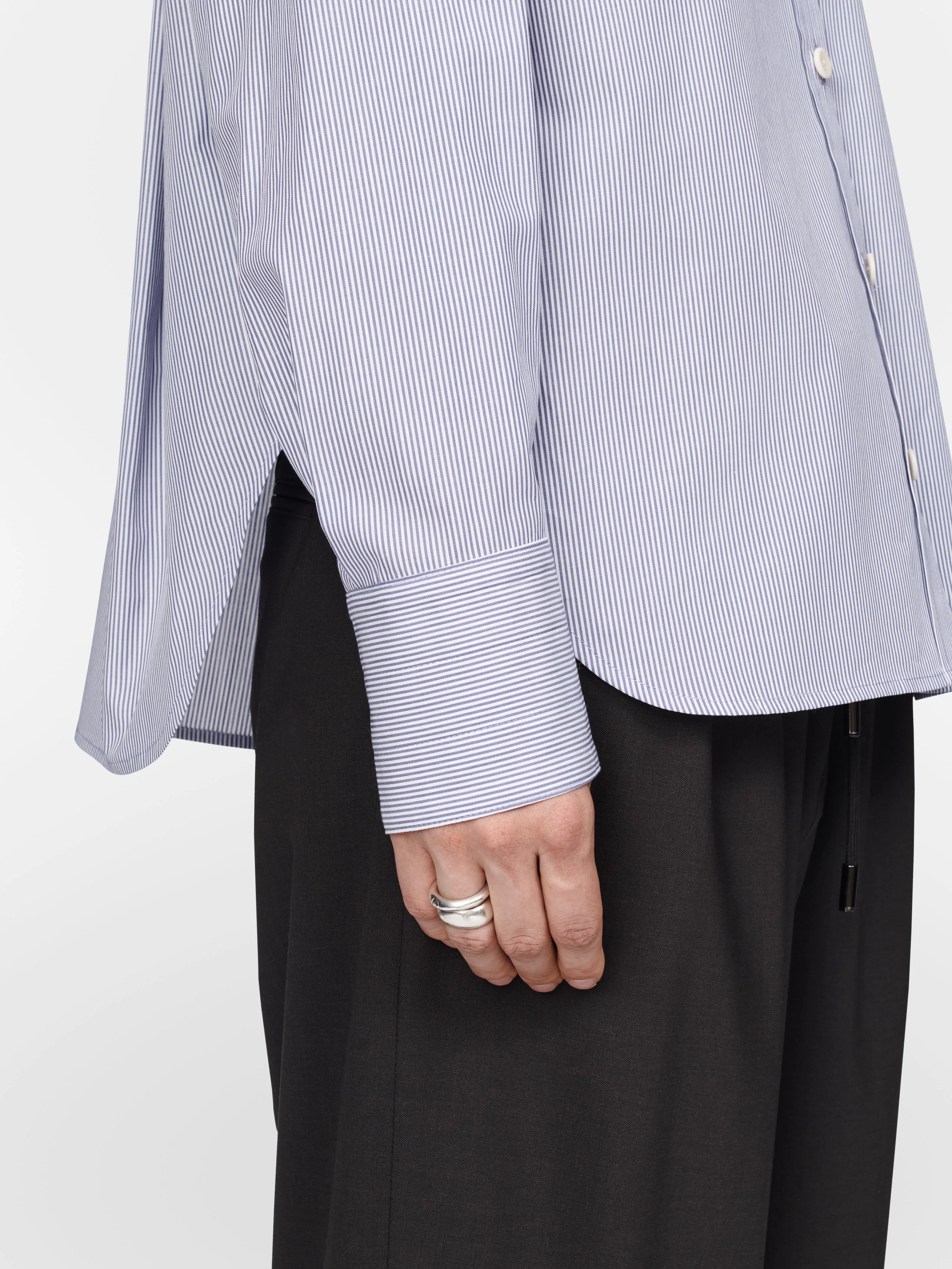 Oversized Shirt in Lilac Stripe sold by MARIA McMANUS product image thumbnail 5