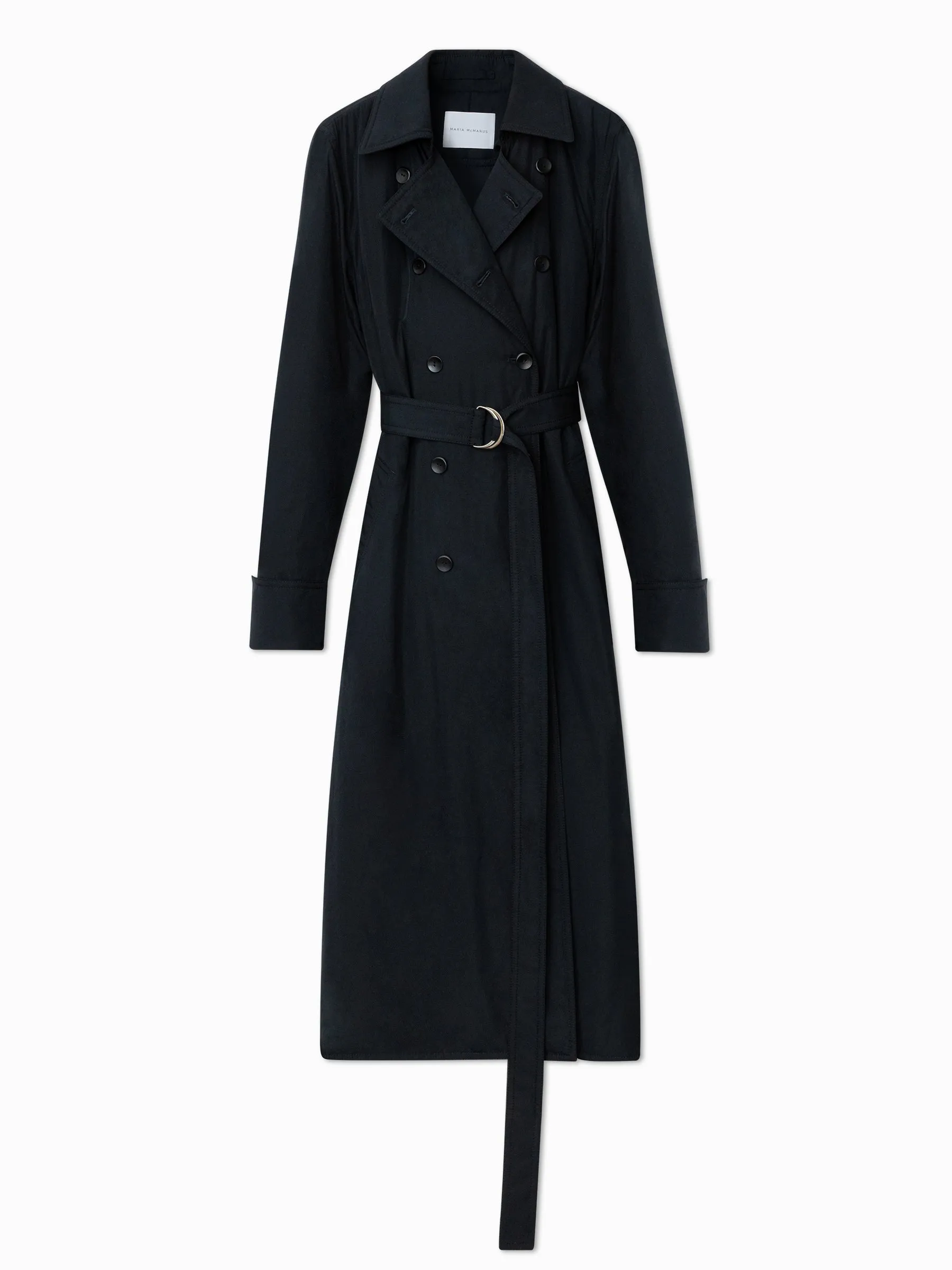 Duvet Coat in Black sold by MARIA McMANUS