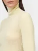 Ribbed Sleeve Turtle Neck in Lemonade sold by MARIA McMANUS