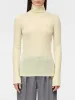 Ribbed Sleeve Turtle Neck in Lemonade sold by MARIA McMANUS